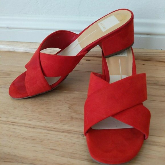 dolce vita red sandals
